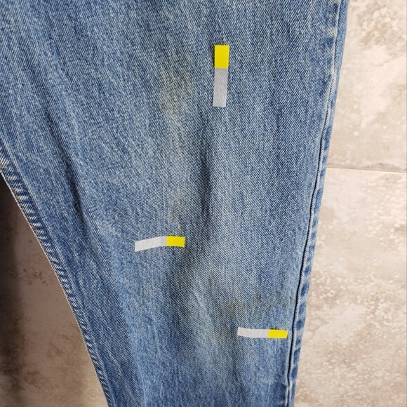 Vintage 90s Levis 558 Orange Tab Blue Jeans Mens size 34 X 34. Light medium wash - Picture 11 of 13